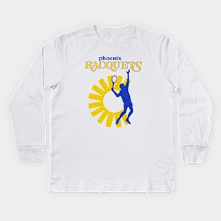 Defunct Phoenix Racquets Team Tennis 1974 Kids Long Sleeve T-Shirt